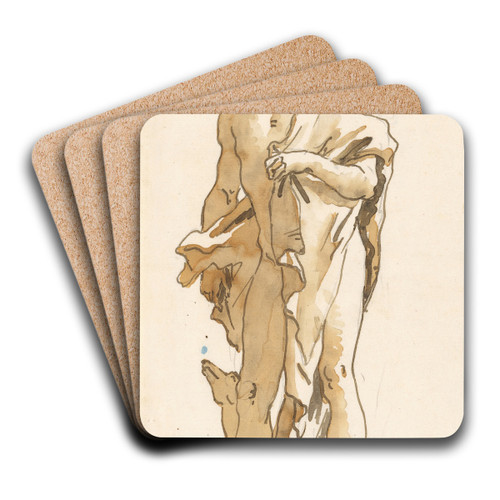 Meleager, Turning to the Left by Giovanni Domenico Tiepolo Art Drink Coaster set