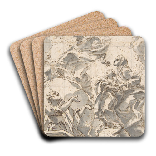 Allegory of the Immaculate Conception by Giovanni Battista Gaulli Art Drink Coaster set