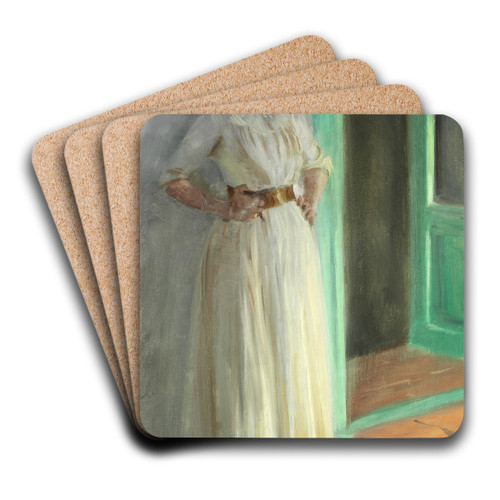 Portrt af Marie Kryer by Peder Severin Kryer Art Drink Coaster set