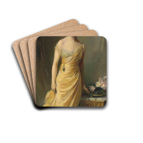 Lady Ludlow, ne Alice Sedgwick Mankiewicz by Philip Alexius de Lszl Drink Coasters - set of 4
