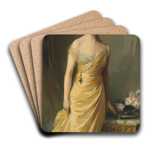 Lady Ludlow, ne Alice Sedgwick Mankiewicz by Philip Alexius de Lszl Art Drink Coaster set