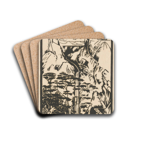 Helling Merapi by Johannes Frederik Engelbert ten Klooster Drink Coasters - set of 4