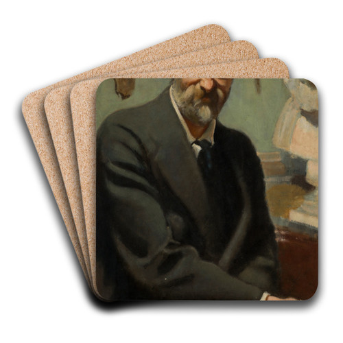 Self-Portrait by Stanisaw Dbicki Art Drink Coaster set