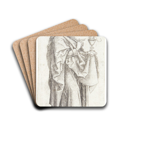 Apostlen Johannes by Martin Schongauer Drink Coasters - set of 4