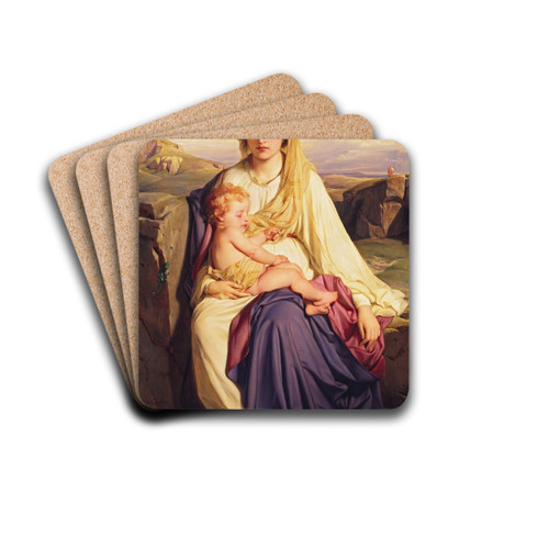 The Virgin and Child by Paul Delaroche Drink Coasters - set of 4