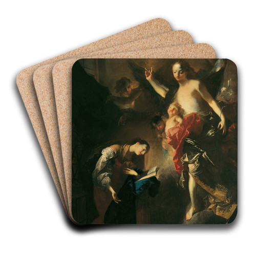 Verkndigung an Maria by Franz Anton Maulbertsch Art Drink Coaster set
