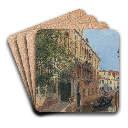 A Venetian palace by Antonietta Brandeis Art Drink Coaster set