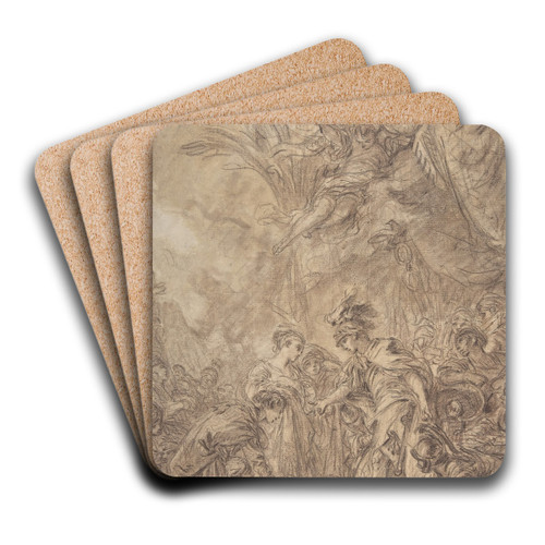 The Continence of Scipio by Franois Boucher Art Drink Coaster set