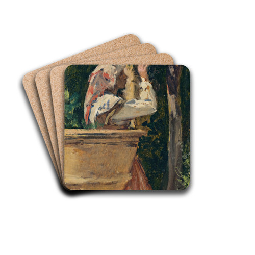 The Birdcage by August von Pettenkofen Drink Coasters - set of 4