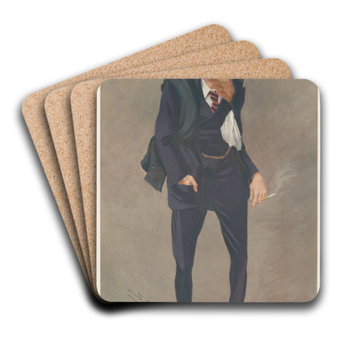 Doctors and Scientists. 'The Transit of Venue'. Earl of Crawford. c.1908 by Leslie Matthew Ward Art Drink Coaster set