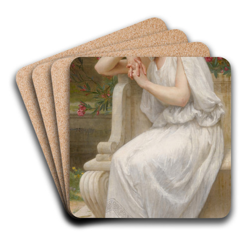 Polyhymnia by Guillaume Seignac Art Drink Coaster set Polyhymnia by Guillaume Seignac Art Drink Coaster set