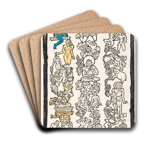 Indische motieven by Reijer Stolk Art Drink Coaster set