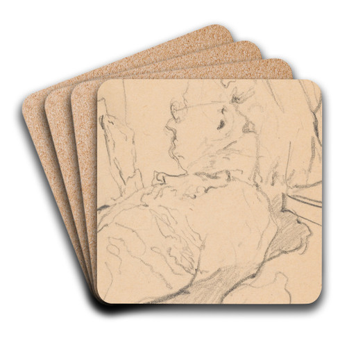 Portrait of MadameVuillard by douard Vuillard Art Drink Coaster set Portrait of MadameVuillard by douard Vuillard Art Drink Coaster set