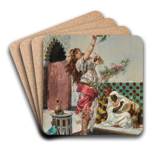 The Dancer by Charles Wilda Art Drink Coaster set The Dancer by Charles Wilda Art Drink Coaster set