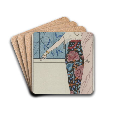 Grande robe du soir, by George Barbier Drink Coasters - set of 4