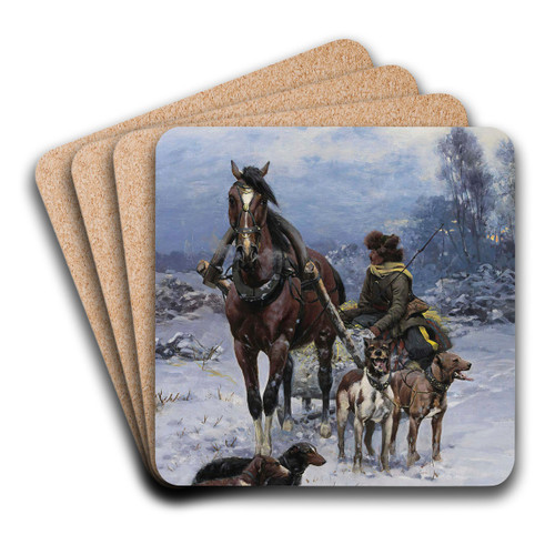 The Return by Bohdan von Kleczynski Art Drink Coaster set The Return by Bohdan von Kleczynski Art Drink Coaster set