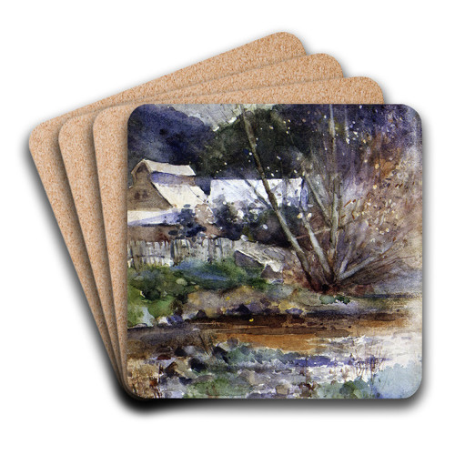 The Leith by Frances Hodgkins Art Drink Coaster set The Leith by Frances Hodgkins Art Drink Coaster set
