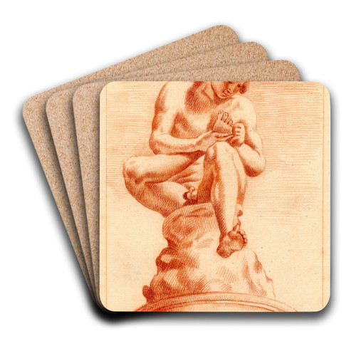 De Spinario by Cornelis Pronk Art Drink Coaster set