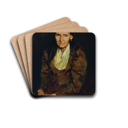 Die Mutter des Knstlers by Franz Rumpler Drink Coasters - set of 4