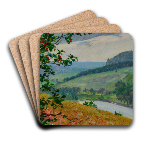 Viburnum by Ambroy Sabatowski Art Drink Coaster set