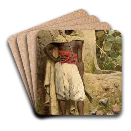 The guard by Peder Mrk Mnsted Art Drink Coaster set The guard by Peder Mrk Mnsted Art Drink Coaster set