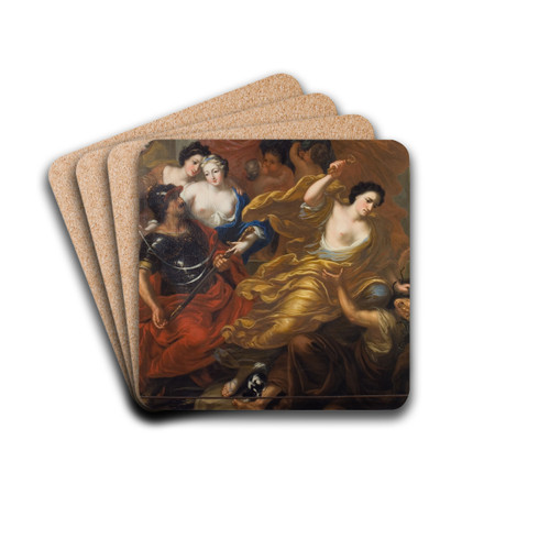 Allegory of the union of King Charles XI and Queen Ulrika Eleonora by David Klcker Ehrenstrahl Drink Coasters - set of 4