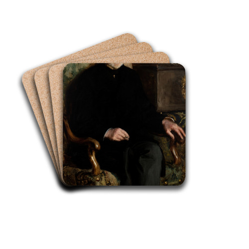 Portrait of Henryk Schwarz by Teodor Axentowicz Drink Coasters - set of 4