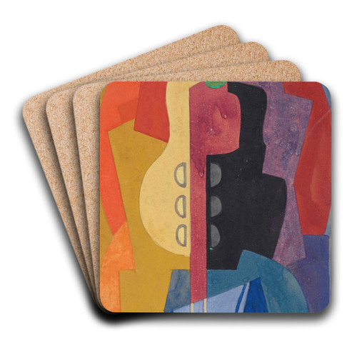 Composition by Albert Gleizes Art Drink Coaster set Composition by Albert Gleizes Art Drink Coaster set
