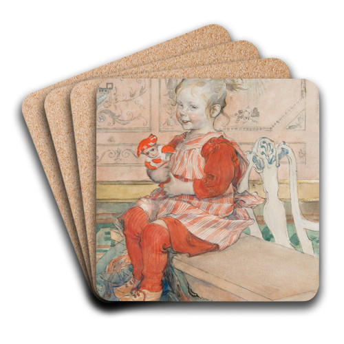 Lisbeth by Carl Larsson Art Drink Coaster set
