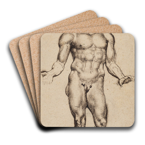 Mercury by Anthony van Dyck Art Drink Coaster set