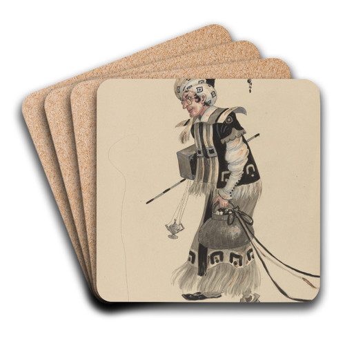 Magician-Man by Will R. Barnes Art Drink Coaster set Magician-Man by Will R. Barnes Art Drink Coaster set