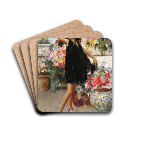 A Toast by Vincenzo Irolli Drink Coasters - set of 4 A Toast by Vincenzo Irolli Drink Coasters - set of 4