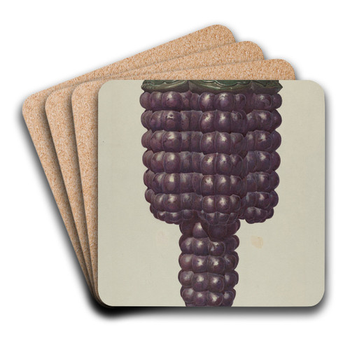 Shop Sign - Grapes by Robert Pohle Art Drink Coaster set
