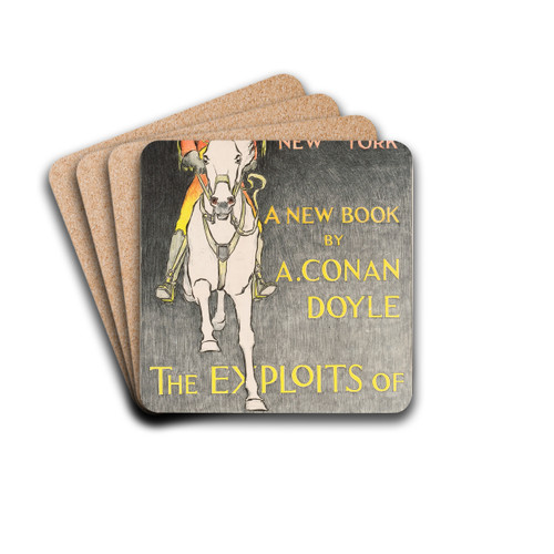 The Exploits of Brigadier Gerard by L. Fred Hurd Drink Coasters - set of 4