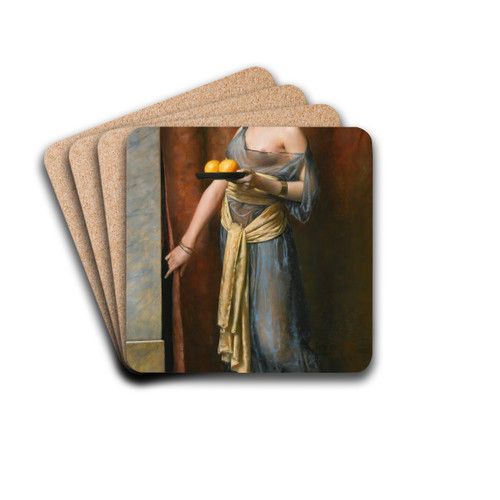 THE FAVORITE by Max Nonnenbruch Drink Coasters - set of 4 THE FAVORITE by Max Nonnenbruch Drink Coasters - set of 4