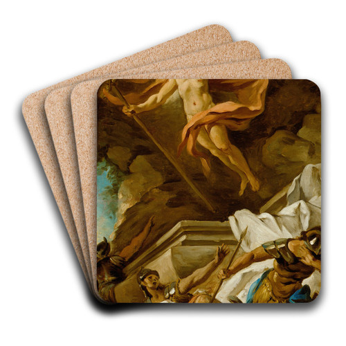 The Resurrection by Jean-Franois de Troy Art Drink Coaster set