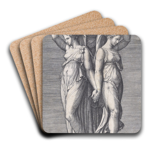 A Censer by Marcantonio Raimondi Art Drink Coaster set
