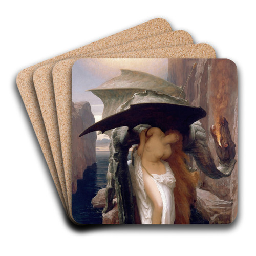 Perseus and Andromeda by Frederic Leighton Art Drink Coaster set