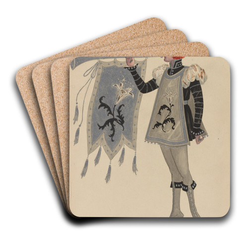 Trumpeters by Will R. Barnes Art Drink Coaster set Trumpeters by Will R. Barnes Art Drink Coaster set