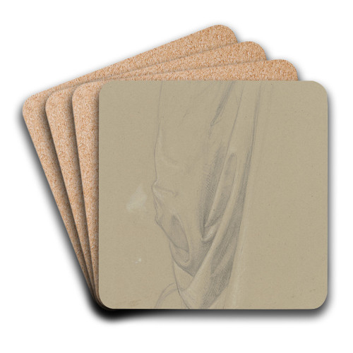 Garbed figure by Jakob Becker Art Drink Coaster set