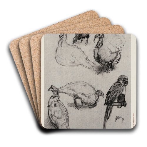 In Artis getekend by Jolijn van de Wouw Art Drink Coaster set