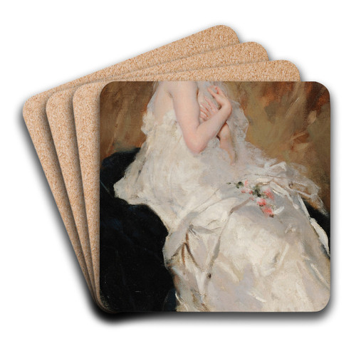 Le Sommeil by Charles Chaplin Art Drink Coaster set