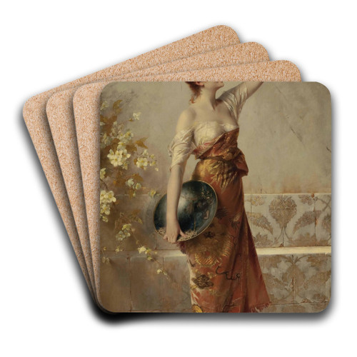 Manuela by Conrad Kiesel Art Drink Coaster set