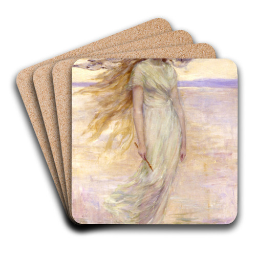The Viking's Daughter by Frederick Stuart Church Art Drink Coaster set