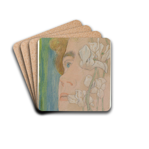 Margurite by Jan Toorop Drink Coasters - set of 4