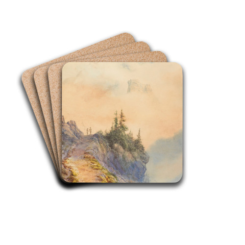 In den Dolomiten by Edward Theodore Compton Drink Coasters - set of 4