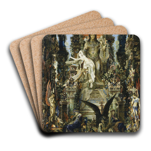 Jupiter and Semele by Gustave Moreau Art Drink Coaster set