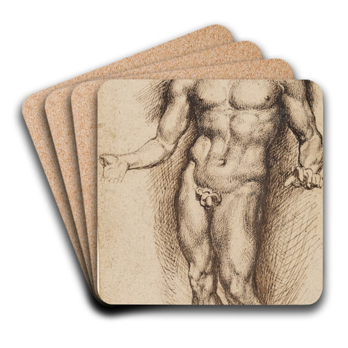 Mercury by Anthony van Dyck Art Drink Coaster set