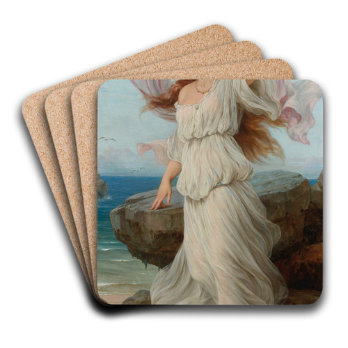 Miranda by Thomas Francis Dicksee Art Drink Coaster set