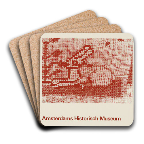 Merk- en stoplappen by Jolijn van de Wouw Art Drink Coaster set